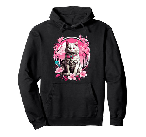 Anime Cat Japanese Aesthetic Japan Hoodie - Casual Everyday Wear Unisex - T-Shirt, Sweatshirt, Hoodie