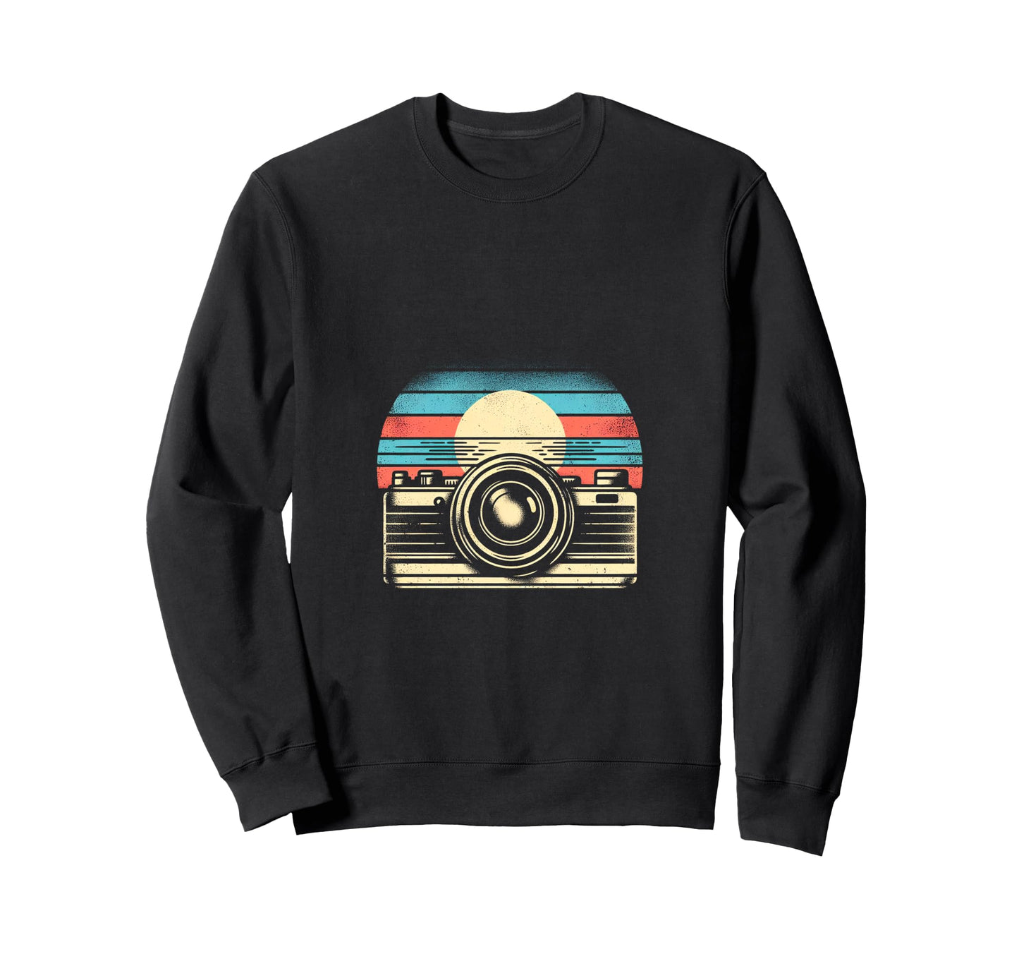 Camera Sunset Sweatshirt - Minimalist Print Men Women - T-Shirt, Sweatshirt, Hoodie