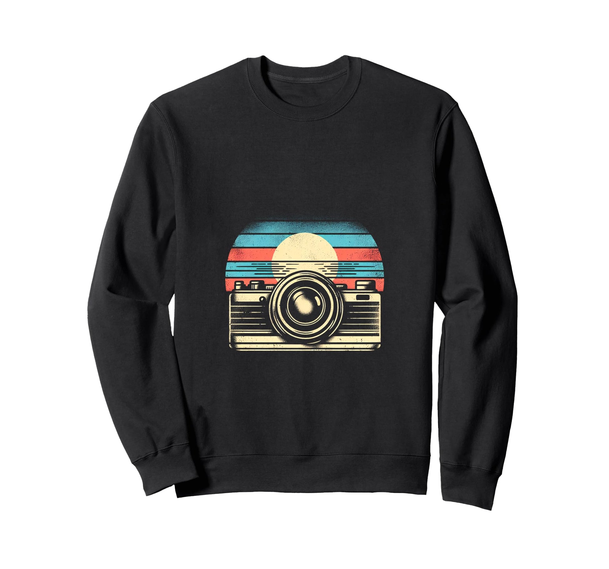 Camera Sunset Sweatshirt - Minimalist Print Men Women - T-Shirt, Sweatshirt, Hoodie