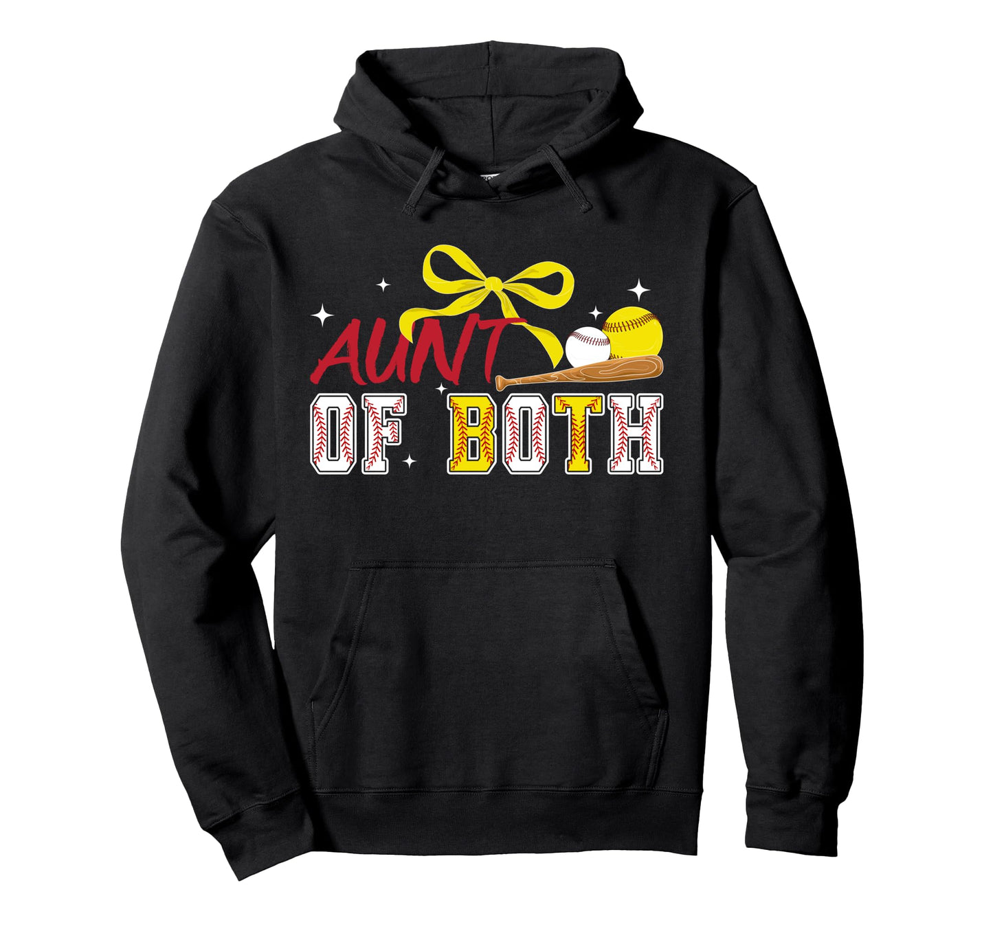 Aunt Both Coquette Baseball Hoodie - Casual Everyday Wear Men Women - T-Shirt, Sweatshirt, Hoodie