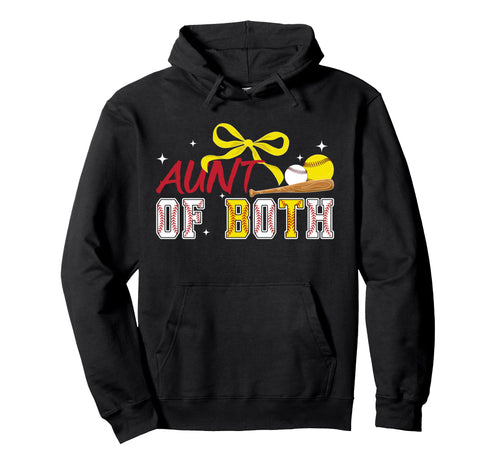 Aunt Both Coquette Baseball Hoodie - Casual Everyday Wear Men Women - T-Shirt, Sweatshirt, Hoodie