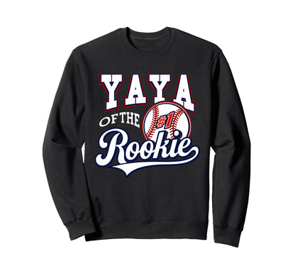 Grandma Yaya Number 1 Rookie Baseball Sweatshirt - Trendy Graphic Men Women - T-Shirt, Sweatshirt, Hoodie