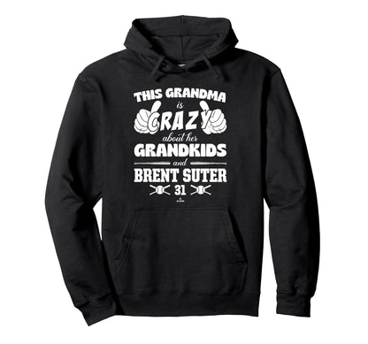 Grandma Crazy Brent Suter Cincinnati Hoodie - Custom Art Print for Adults - T-Shirt, Sweatshirt, Hoodie