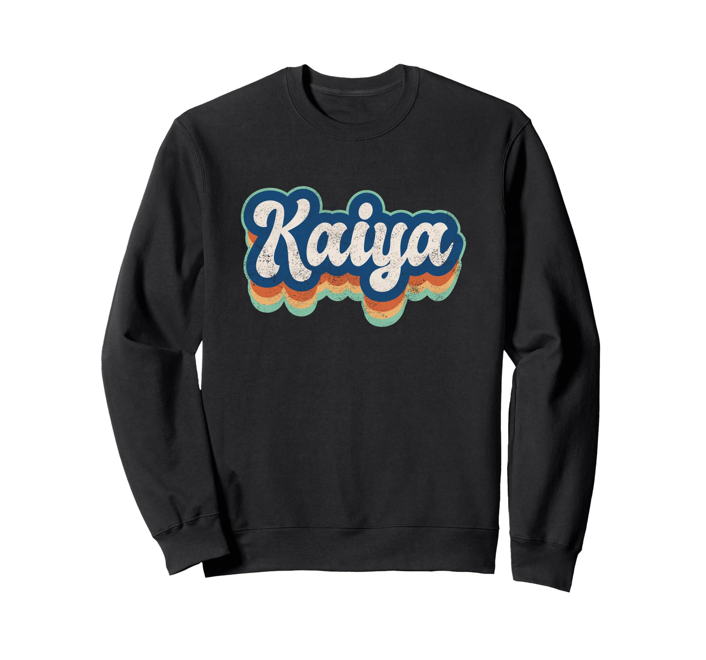 Kaiya First Name 70S 80S Personalized Sweatshirt - Trendy Graphic Unisex - T-Shirt, Sweatshirt, Hoodie