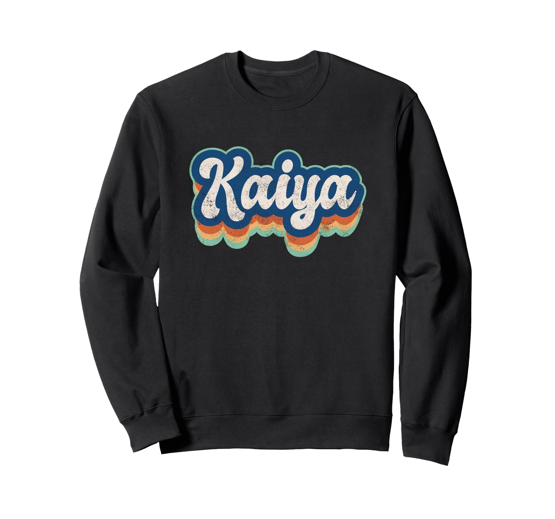 Kaiya First Name 70S 80S Personalized Sweatshirt - Trendy Graphic Unisex - T-Shirt, Sweatshirt, Hoodie