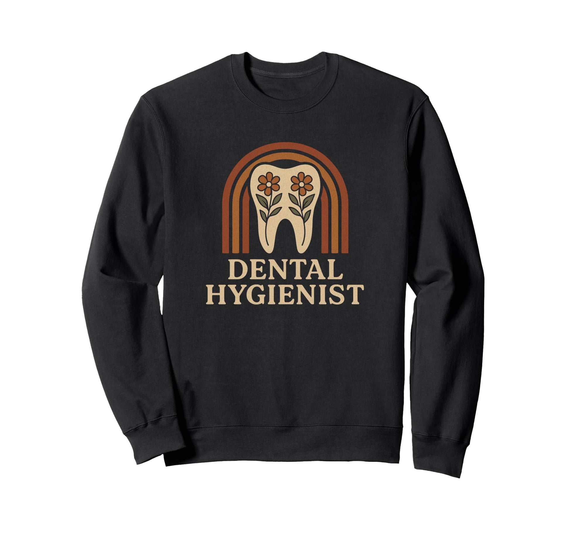 Trendy Boho Dental Hygienist Floral Sweatshirt - Novelty Apparel Men Women - T-Shirt, Sweatshirt, Hoodie