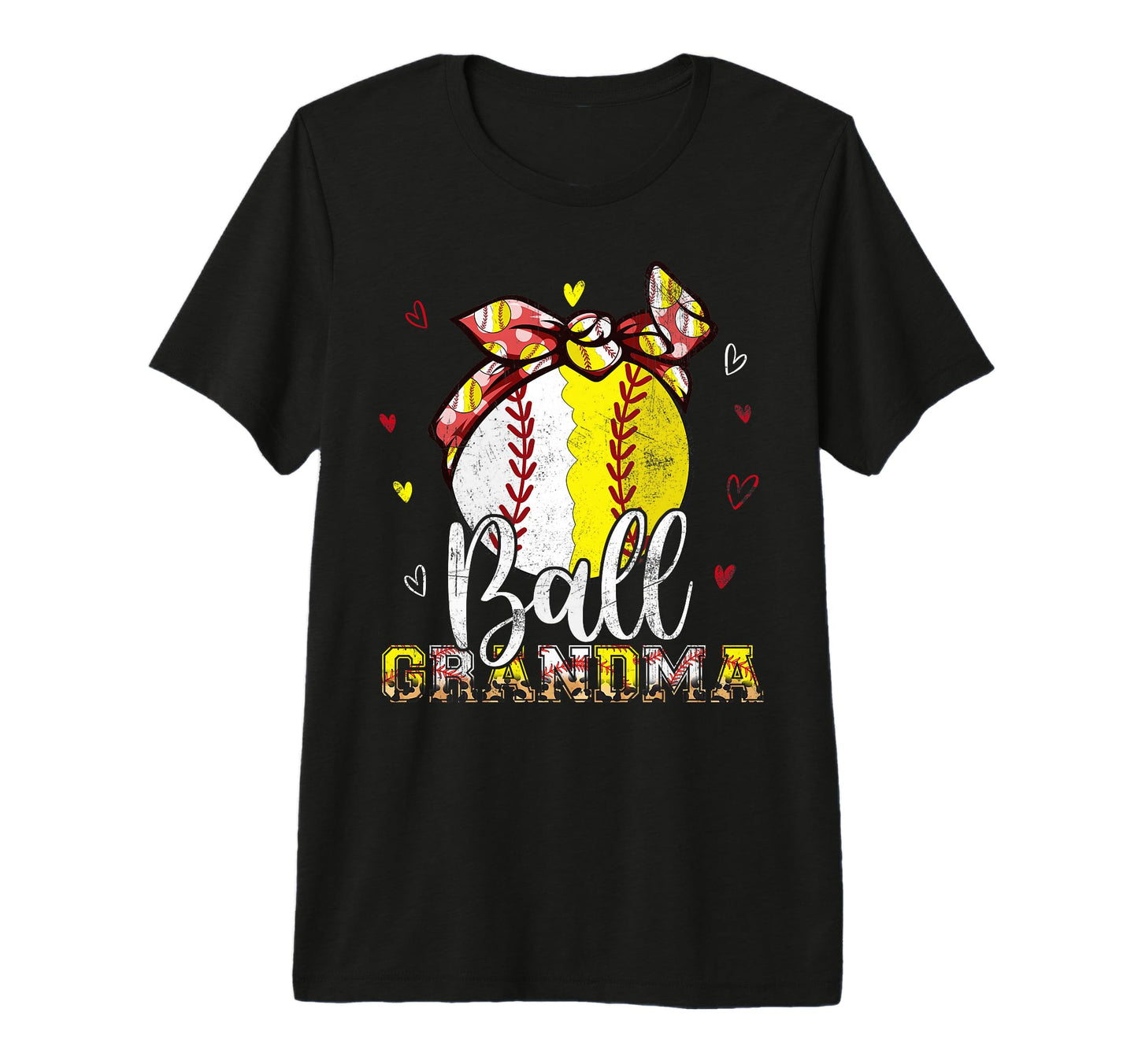 Softball Baseball Ball Grandma T-Shirt - Fun Novelty Design Men Women - T-Shirt, Sweatshirt, Hoodie