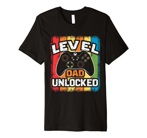 Mens Dad Level Unlocked Gamer Soon To Be T-Shirt - Graphic Print Men Women - T-Shirt, Sweatshirt, Hoodie