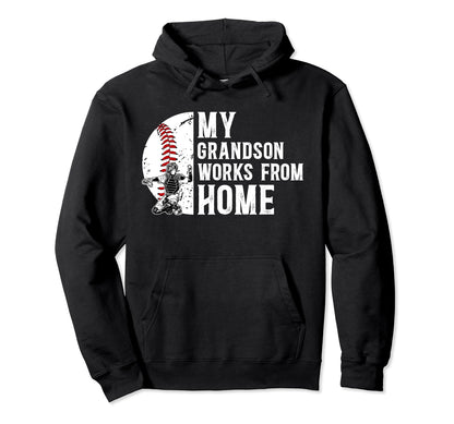 My Grandson Baseball Catcher Mimi Hoodie - Minimalist Print for Adults - T-Shirt, Sweatshirt, Hoodie