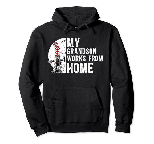 My Grandson Baseball Catcher Mimi Hoodie - Minimalist Print for Adults - T-Shirt, Sweatshirt, Hoodie
