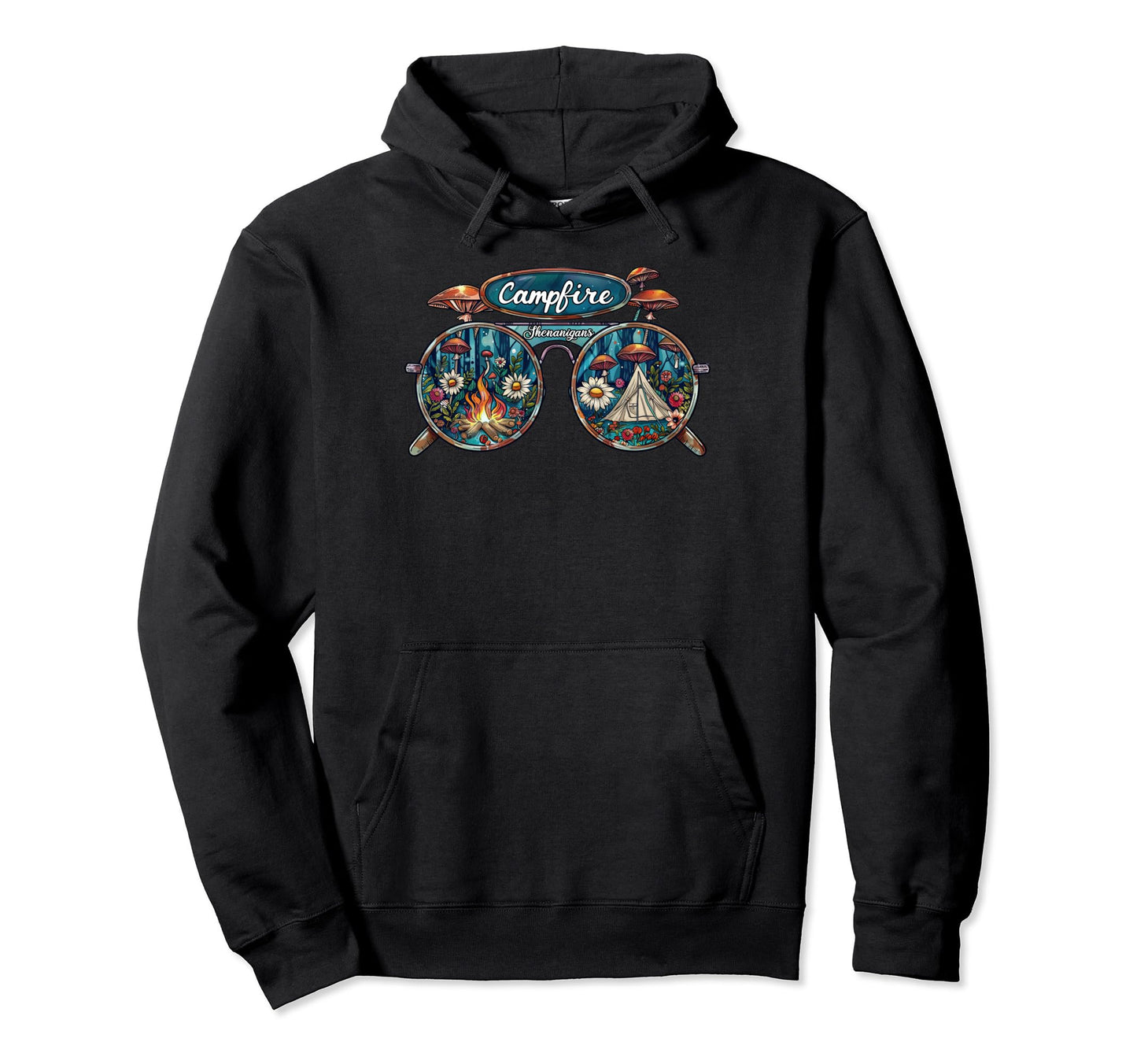 Campfire Shenanigans Boho Hippie Hoodie - Novelty Apparel Men Women - T-Shirt, Sweatshirt, Hoodie