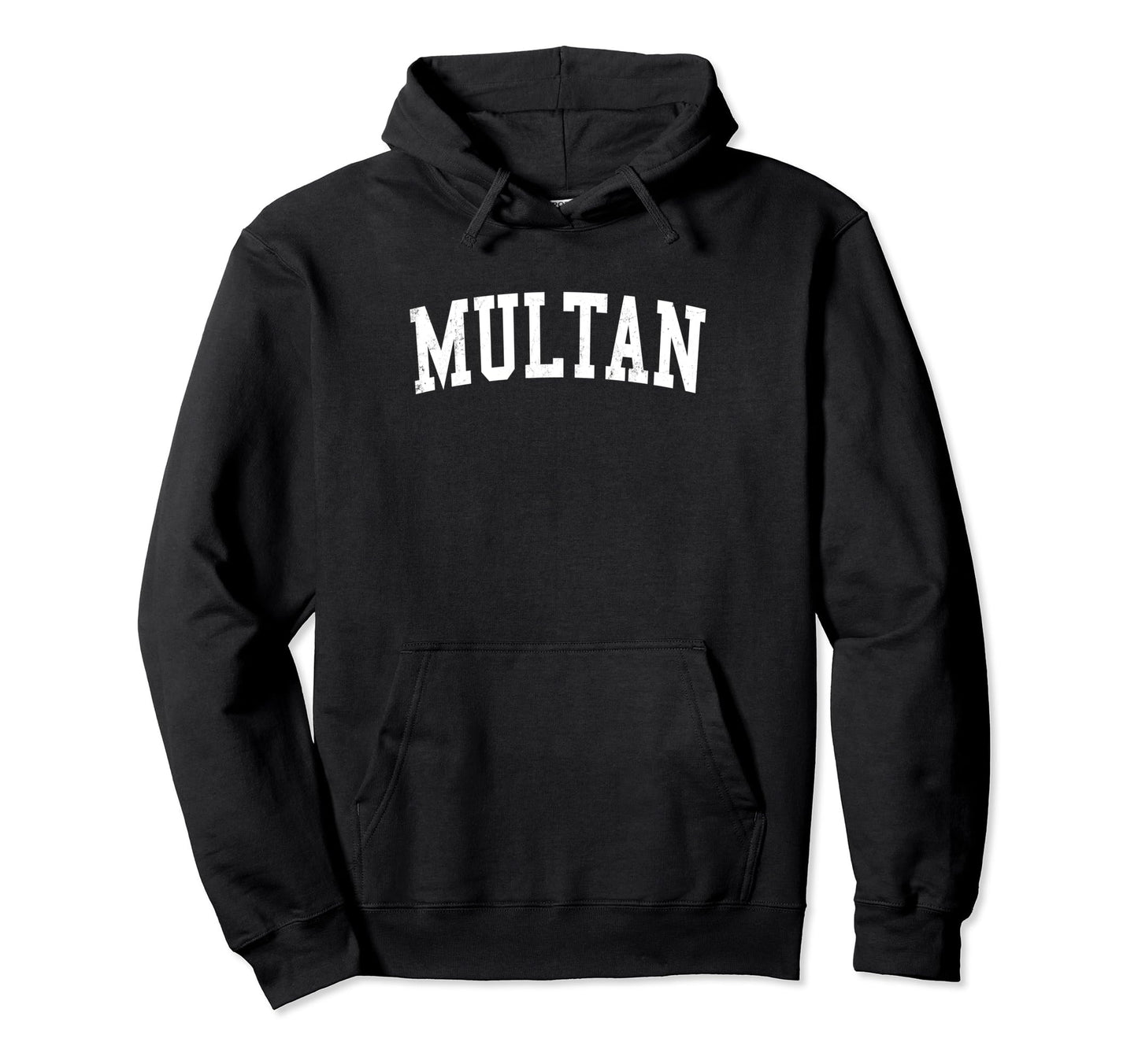 Multan Pakistan Distressed White Varsity Hoodie - Unique Graphic for Adults - T-Shirt, Sweatshirt, Hoodie