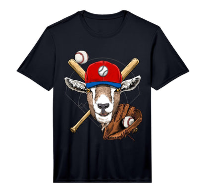 Baseball Player Goat Lover Pitcher T-Shirt - Streetwear Style Men Women - T-Shirt, Sweatshirt, Hoodie