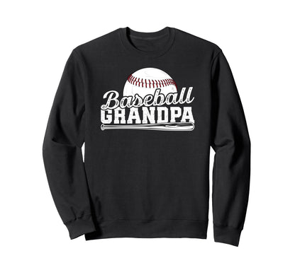 Baseball Grandpa Baseball Player Grandpa Sweatshirt - Graphic Print Unisex - T-Shirt, Sweatshirt, Hoodie
