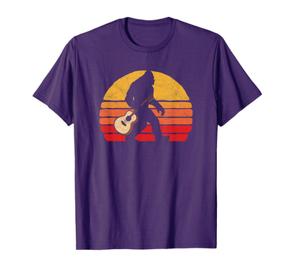 Bigfoot Acoustic Guitar Country Rock T-Shirt - Custom Art Print Men Women - T-Shirt, Sweatshirt, Hoodie