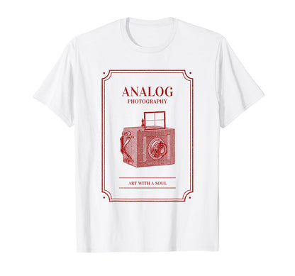 Analog Photography Art Soul Camera T-Shirt - Aesthetic Graphic Unisex - T-Shirt, Sweatshirt, Hoodie