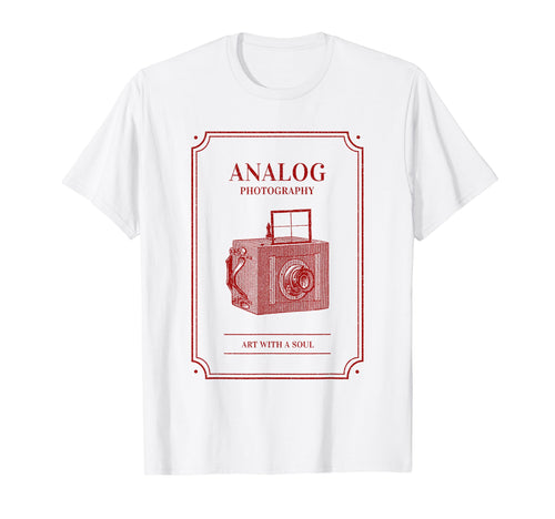 Analog Photography Art Soul Camera T-Shirt - Aesthetic Graphic Unisex - T-Shirt, Sweatshirt, Hoodie