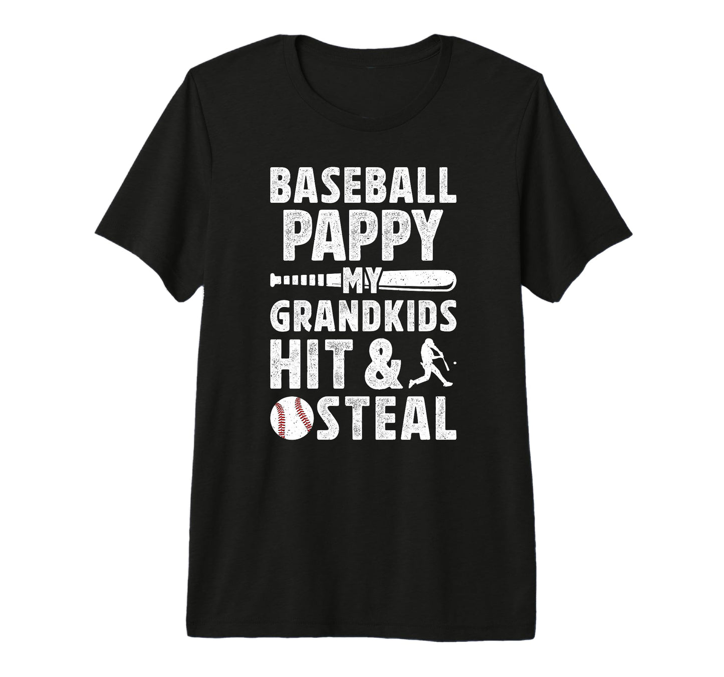 Mens Baseball Pappy Grandpa Funny Pappy T-Shirt - Graphic Print Unisex - T-Shirt, Sweatshirt, Hoodie