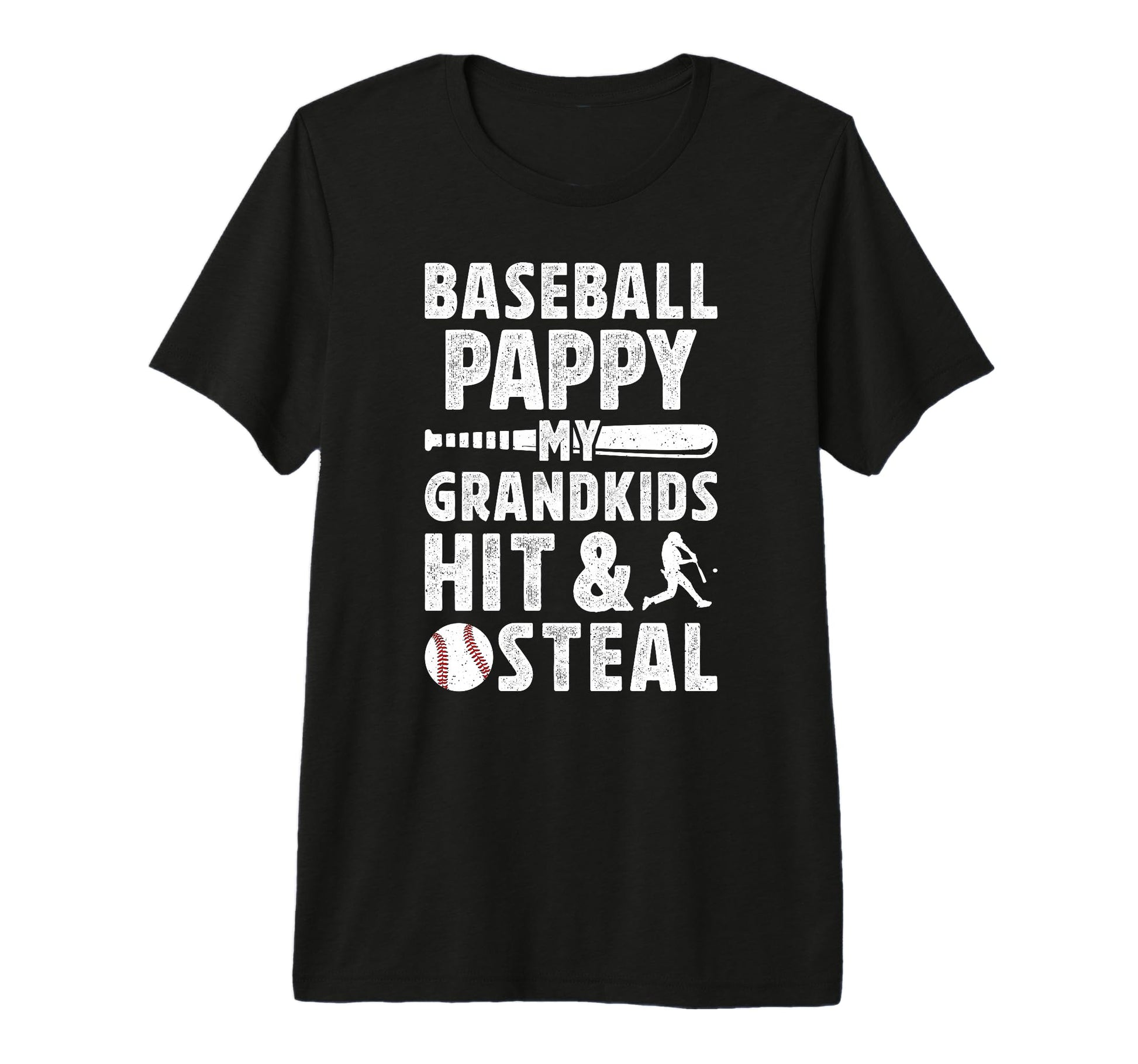 Mens Baseball Pappy Grandpa Funny Pappy T-Shirt - Graphic Print Unisex - T-Shirt, Sweatshirt, Hoodie