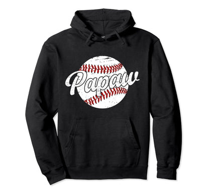Papaw Proud Baseball Papaw Baseball Hoodie - Streetwear Style for Adults - T-Shirt, Sweatshirt, Hoodie