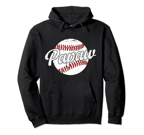 Papaw Proud Baseball Papaw Baseball Hoodie - Streetwear Style for Adults - T-Shirt, Sweatshirt, Hoodie