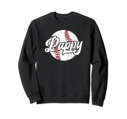 Pappy Proud Baseball Pappy Sweatshirt - Casual Everyday Wear for Adults - T-Shirt, Sweatshirt, Hoodie