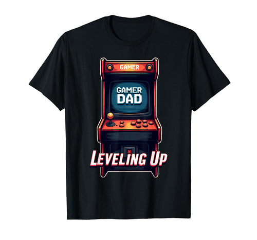 Fathers Day Gift Gamer Dad Leveling Up T-Shirt - Trendy Graphic for Adults - T-Shirt, Sweatshirt, Hoodie