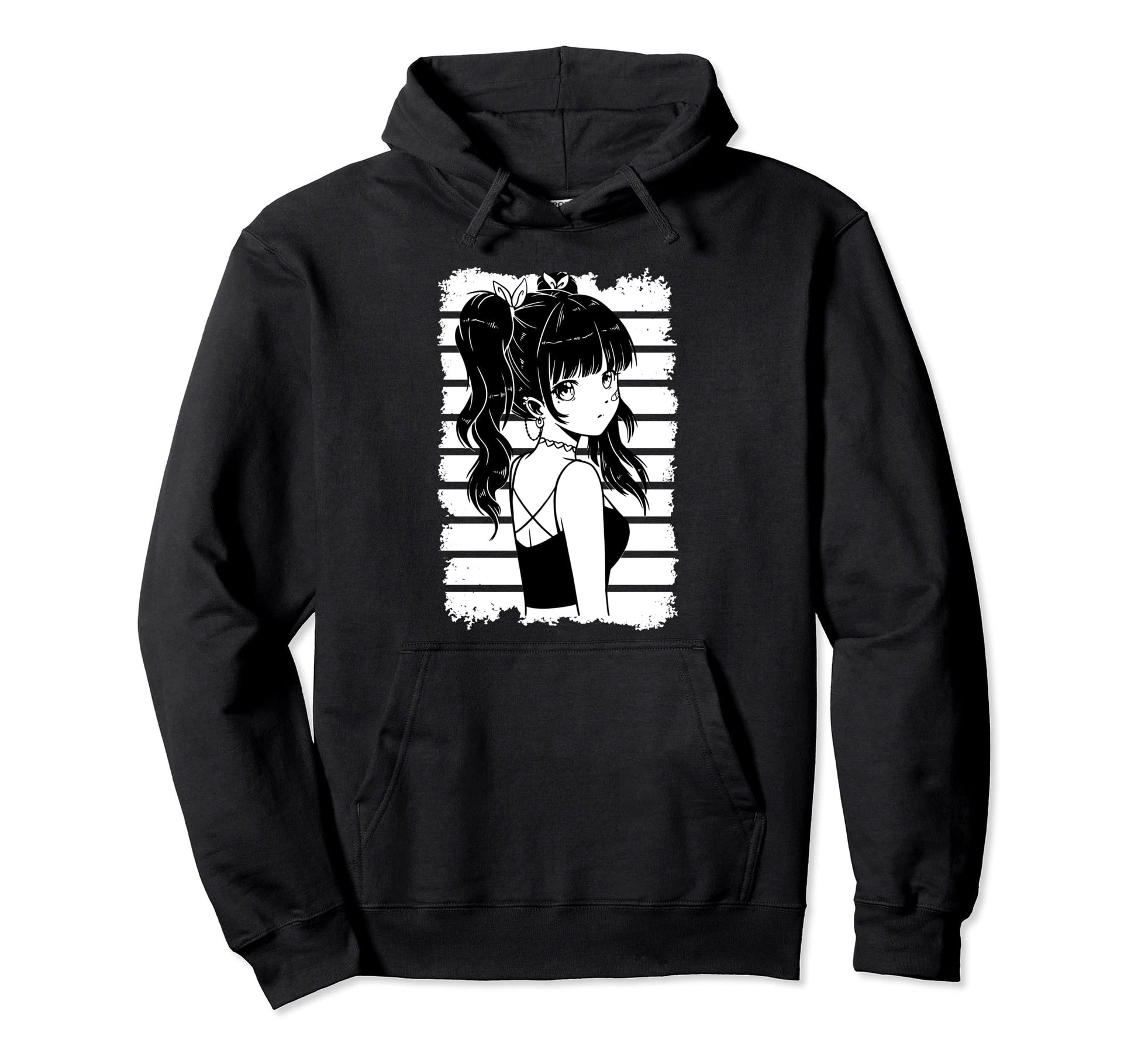 Kawaii Anime Goth Otaku Japanese Hoodie - Aesthetic Graphic Unisex - T-Shirt, Sweatshirt, Hoodie