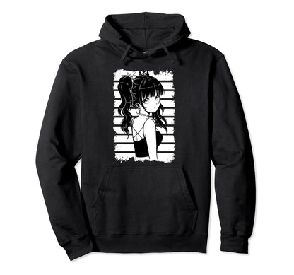 Kawaii Anime Goth Otaku Japanese Hoodie - Aesthetic Graphic Unisex - T-Shirt, Sweatshirt, Hoodie