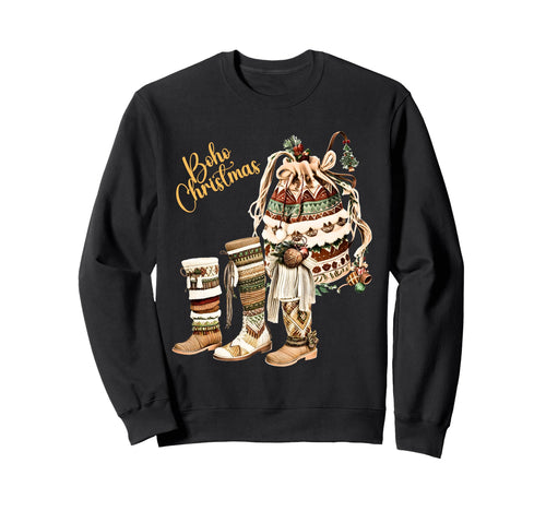 Boho Holiday Decor Sweatshirt - Minimalist Print Men Women - T-Shirt, Sweatshirt, Hoodie