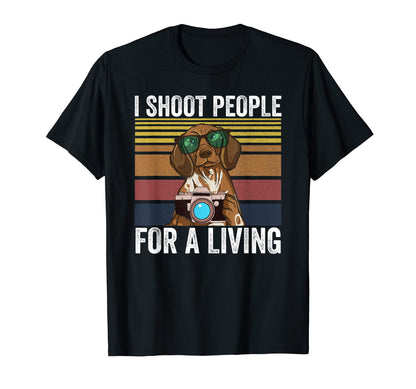 I Shoot People Living Photography Dog T-Shirt - Graphic Print for Adults - T-Shirt, Sweatshirt, Hoodie