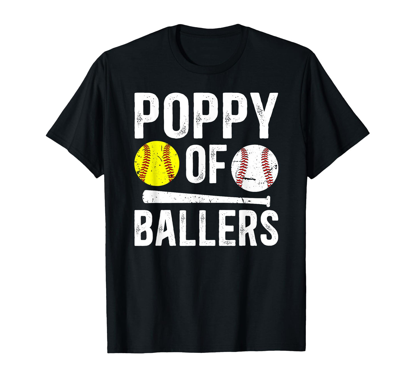 Poppy Ballers Proud Baseball Softball T-Shirt - Custom Art Print Men Women - T-Shirt, Sweatshirt, Hoodie