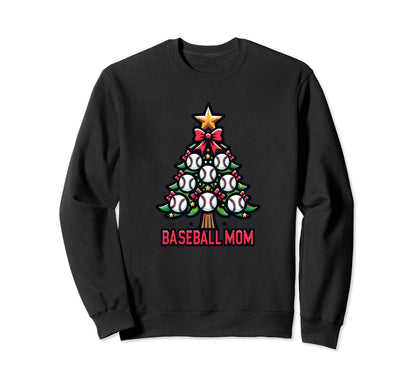 Baseball Tree Proud Baseball Mom Sweatshirt - Unique Graphic Men Women - T-Shirt, Sweatshirt, Hoodie