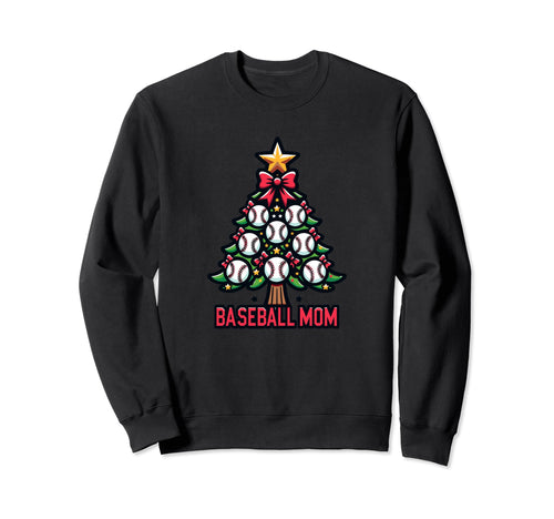 Baseball Tree Proud Baseball Mom Sweatshirt - Unique Graphic Men Women - T-Shirt, Sweatshirt, Hoodie