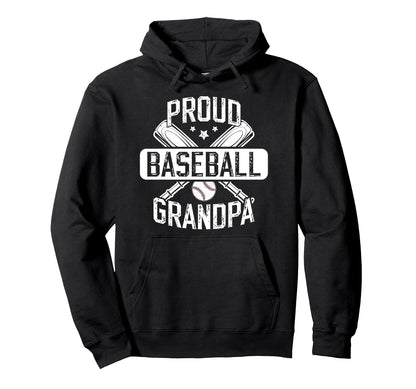 Proud Baseball Grandpa Baseball Player Hoodie - Custom Art Print Unisex - T-Shirt, Sweatshirt, Hoodie