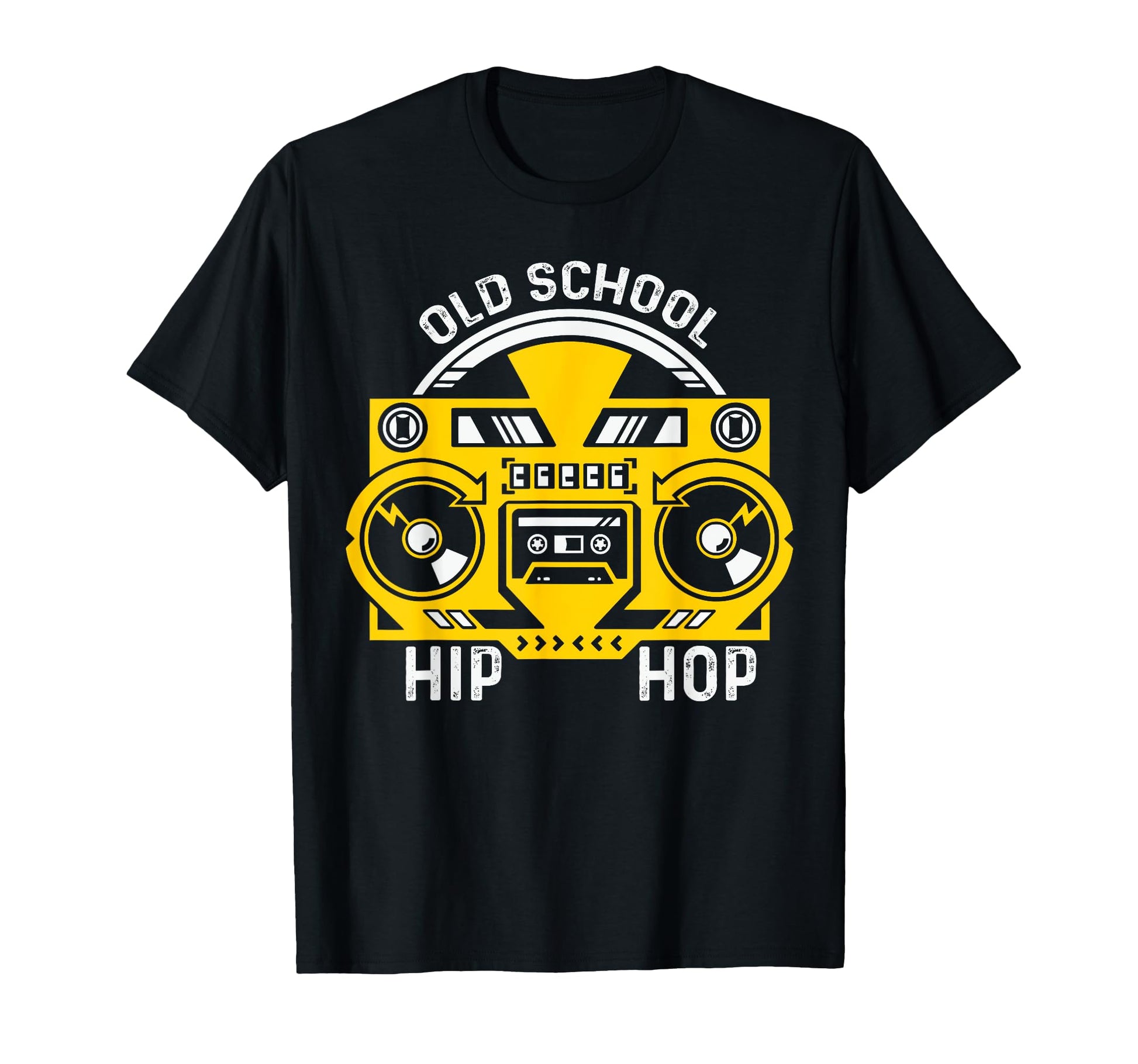 Old School Hip Hop Raised Music Lover T-Shirt - Novelty Apparel for Adults - T-Shirt, Sweatshirt, Hoodie