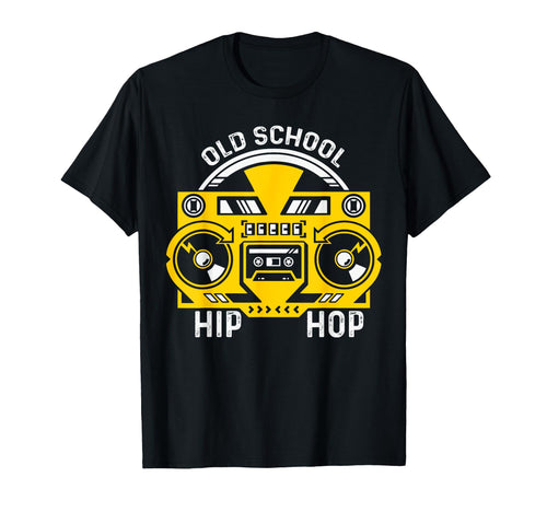 Old School Hip Hop Raised Music Lover T-Shirt - Novelty Apparel for Adults - T-Shirt, Sweatshirt, Hoodie