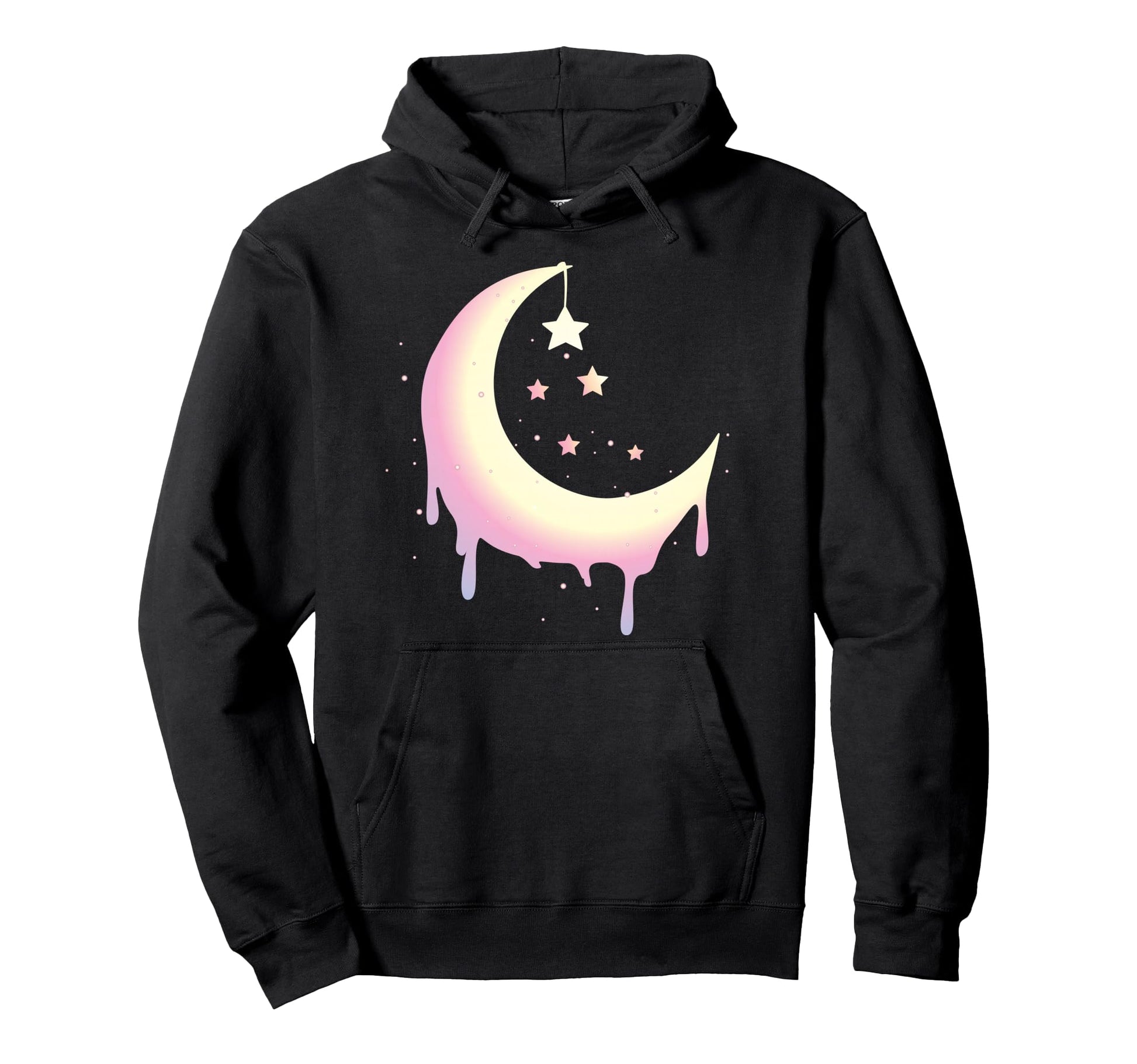 Pastel Moon Goth Vaporwave Hoodie - Unique Graphic Unisex - T-Shirt, Sweatshirt, Hoodie