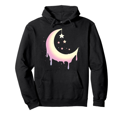 Pastel Moon Goth Vaporwave Hoodie - Unique Graphic Unisex - T-Shirt, Sweatshirt, Hoodie