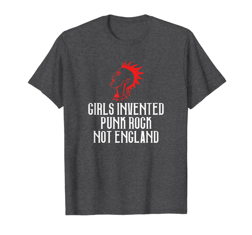 Invented Punk Rock Not England Mohawk T-Shirt - Aesthetic Graphic Unisex - T-Shirt, Sweatshirt, Hoodie