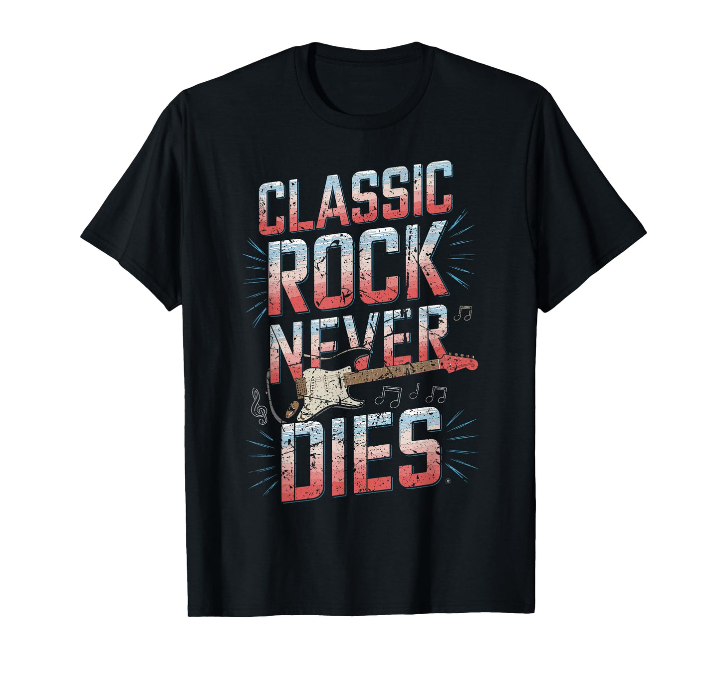 Rock Never Dies Music Lover Fans T-Shirt - Aesthetic Graphic for Adults - T-Shirt, Sweatshirt, Hoodie