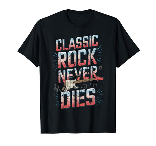 Rock Never Dies Music Lover Fans T-Shirt - Aesthetic Graphic for Adults - T-Shirt, Sweatshirt, Hoodie