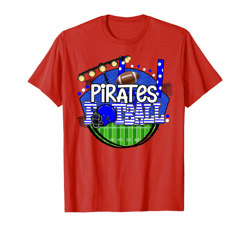 Pirates Blue School Spirit Game Day T-Shirt - Minimalist Print Unisex - T-Shirt, Sweatshirt, Hoodie