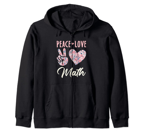 Peace Love Math Gifts And T-Shirt - Minimalist Print Men Women - T-Shirt, Sweatshirt, Hoodie