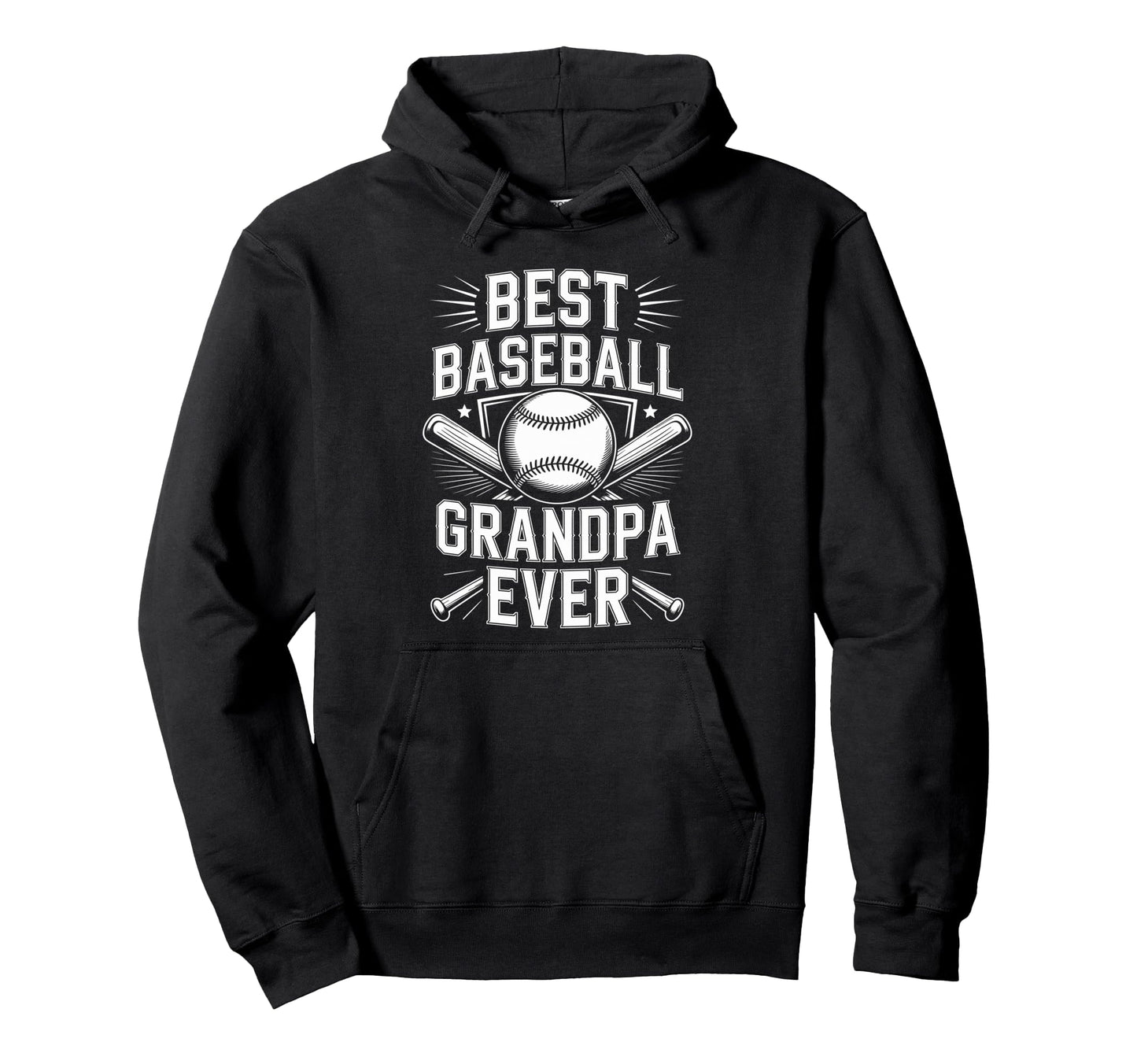 Best Baseball Grandpa Ever Hoodie - Aesthetic Graphic for Adults - T-Shirt, Sweatshirt, Hoodie