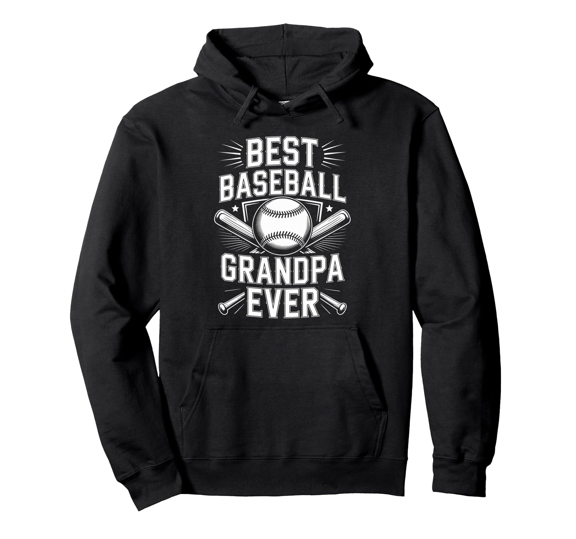 Best Baseball Grandpa Ever Hoodie - Aesthetic Graphic for Adults - T-Shirt, Sweatshirt, Hoodie