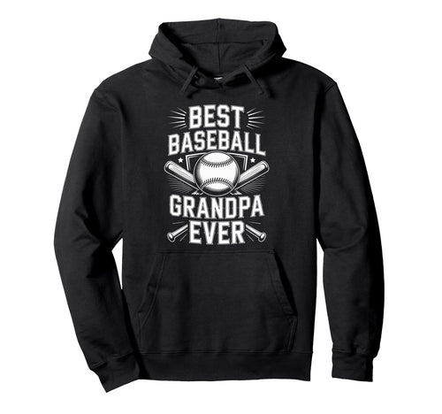 Best Baseball Grandpa Ever Hoodie - Aesthetic Graphic for Adults - T-Shirt, Sweatshirt, Hoodie