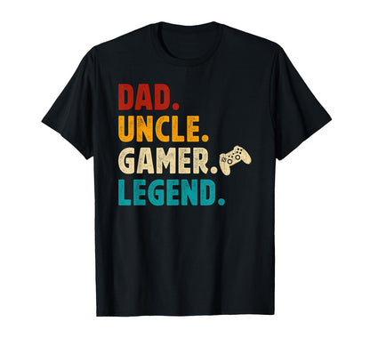 Dad Uncle Gamer Uncle Gaming Uncle T-Shirt - Trendy Graphic for Adults - T-Shirt, Sweatshirt, Hoodie