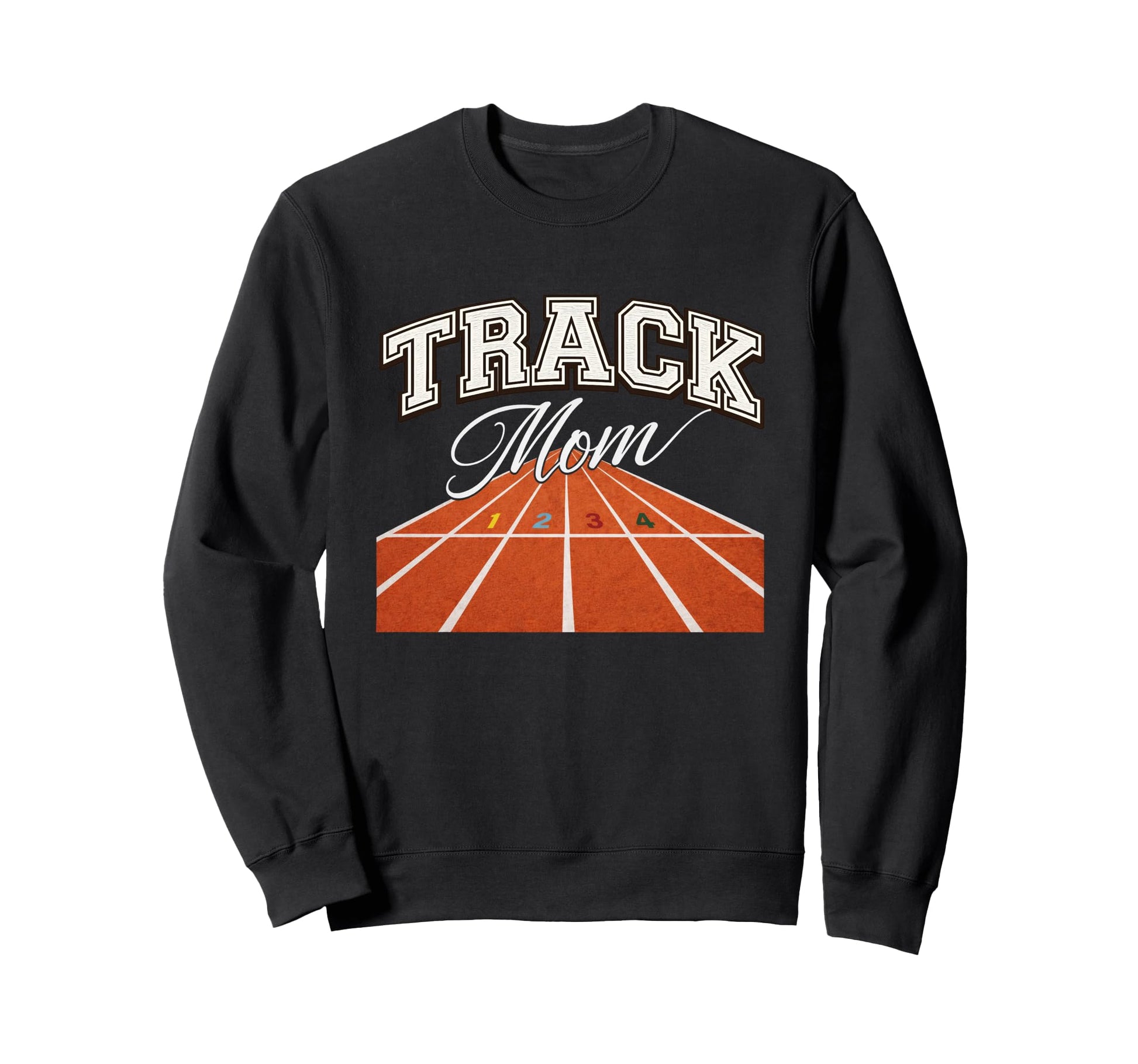 Track Mom Track Mama Game Day Sports Sweatshirt - Trendy Graphic Unisex - T-Shirt, Sweatshirt, Hoodie
