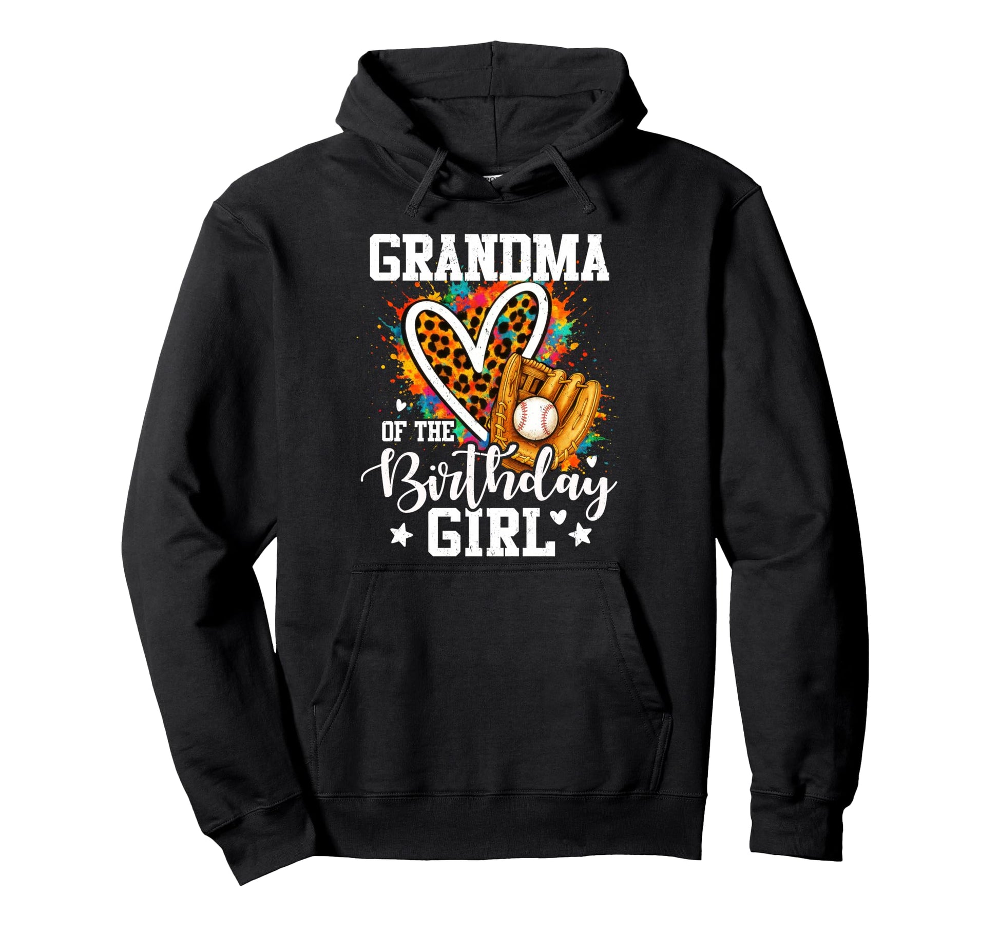 Grandma Birthday Baseball Player Hoodie - Novelty Apparel for Adults - T-Shirt, Sweatshirt, Hoodie